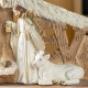Glitzhome 11.75"L Resin "BELIEVE" Holy Family Figurine