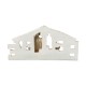 Glitzhome 11.75"L Resin "BELIEVE" Holy Family Figurine