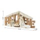 Glitzhome 11.75"L Resin "BELIEVE" Holy Family Figurine