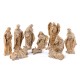 Glitzhome 10pcs Bronze Resin Nativity Figurine Set