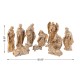 Glitzhome 10pcs Bronze Resin Nativity Figurine Set