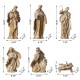 Glitzhome 10pcs Bronze Resin Nativity Figurine Set