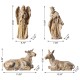 Glitzhome 10pcs Bronze Resin Nativity Figurine Set