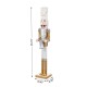 Glitzhome 35.75"H Wooden Christmas Gold Dressed Soldier Nutcracker