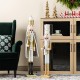 Glitzhome 35.75"H Wooden Christmas Gold Dressed Soldier Nutcracker