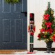 Glitzhome 36.5"H Wooden Christmas African Soldier Nutcracker