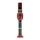 Glitzhome 36.5"H Wooden Christmas African Soldier Nutcracker