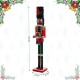 Glitzhome 36.5"H Wooden Christmas African Soldier Nutcracker