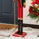 Glitzhome 42"H Wooden Christmas African King Nutcracker