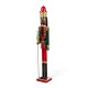 Glitzhome 42"H Wooden Christmas African King Nutcracker