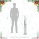 Glitzhome 42"H Wooden Christmas Silver Dressed Soldier Nutcracker
