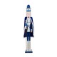 Glitzhome 42"H Wooden Christmas Blue Dressed King Nutcracker