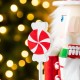 Glitzhome 26"H Wooden Christmas Green Brush Tree Nutcracker