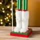 Glitzhome 26"H Wooden Christmas Green Brush Tree Nutcracker