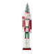 Glitzhome 26"H Wooden Christmas Green Brush Tree Nutcracker