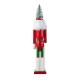 Glitzhome 26"H Wooden Christmas Green Brush Tree Nutcracker