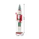 Glitzhome 26"H Wooden Christmas Green Brush Tree Nutcracker