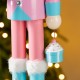 Glitzhome 24"H Wooden Christmas Pink Cake Nutcracker
