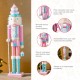 Glitzhome 24"H Wooden Christmas Pink Cake Nutcracker