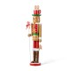 Glitzhome 24"H Wooden Christmas Gingerbread Man Nutcracker