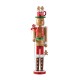 Glitzhome 24"H Wooden Christmas Gingerbread Man Nutcracker