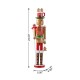Glitzhome 24"H Wooden Christmas Gingerbread Man Nutcracker