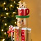 Glitzhome 24"H Wooden Christmas Gingerbread Man Nutcracker