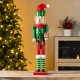 Glitzhome 23.5"H Wooden Christmas Elf Dog Nutcracker