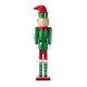 Glitzhome 23.5"H Wooden Christmas Elf Dog Nutcracker