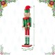 Glitzhome 23.5"H Wooden Christmas Elf Dog Nutcracker