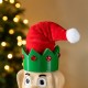 Glitzhome 23.5"H Wooden Christmas Elf Dog Nutcracker