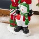 Glitzhome 35.25"H Christmas Resin Stacked Snowman Porch Decor