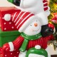 Glitzhome 35.25"H Christmas Resin Stacked Snowman Porch Decor