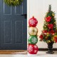 Glitzhome 36.25"H Christmas Resin Stacked Ornament Porch Decor