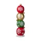 Glitzhome 36.25"H Christmas Resin Stacked Ornament Porch Decor