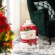 Glitzhome 14.25"H Christmas MGO Snowman Stool or Accent Table