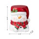 Glitzhome 14.25"H Christmas MGO Snowman Stool or Accent Table