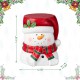 Glitzhome 14.25"H Christmas MGO Snowman Stool or Accent Table