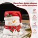 Glitzhome 14.25"H Christmas MGO Snowman Stool or Accent Table