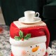 Glitzhome 14.25"H Christmas MGO Snowman Stool or Accent Table