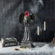 Glitzhome 24"H Lighted Halloween Grim Reaper Resin  Porch Decor  with Timer