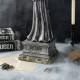 Glitzhome 24"H Lighted Halloween Grim Reaper Resin  Porch Decor  with Timer