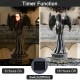Glitzhome 24"H Lighted Halloween Grim Reaper Resin  Porch Decor  with Timer