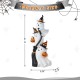 Glitzhome 21.75''H Halloween Resin Stacked Ghost Porch Decor