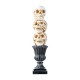 Glitzhome 18''H Halloween Resin Stacked Skull Table Decor