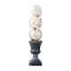 Glitzhome 18''H Halloween Resin Stacked Skull Table Decor