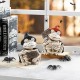 Glitzhome S/2 7''H Halloween Resin Skeleton Frogs Table Decor