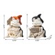 Glitzhome S/2 7''H Halloween Resin Skeleton Frogs Table Decor