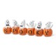 Glitzhome 15.50''L Halloween Polyresin SPOOKY  Ghost Pumpkin Table Decor