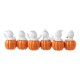 Glitzhome 15.50''L Halloween Polyresin SPOOKY  Ghost Pumpkin Table Decor